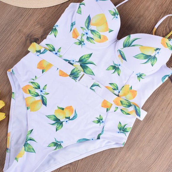 🍋Lemon Print🍋 One-piece Swimsuit - Picture 5 of 6
